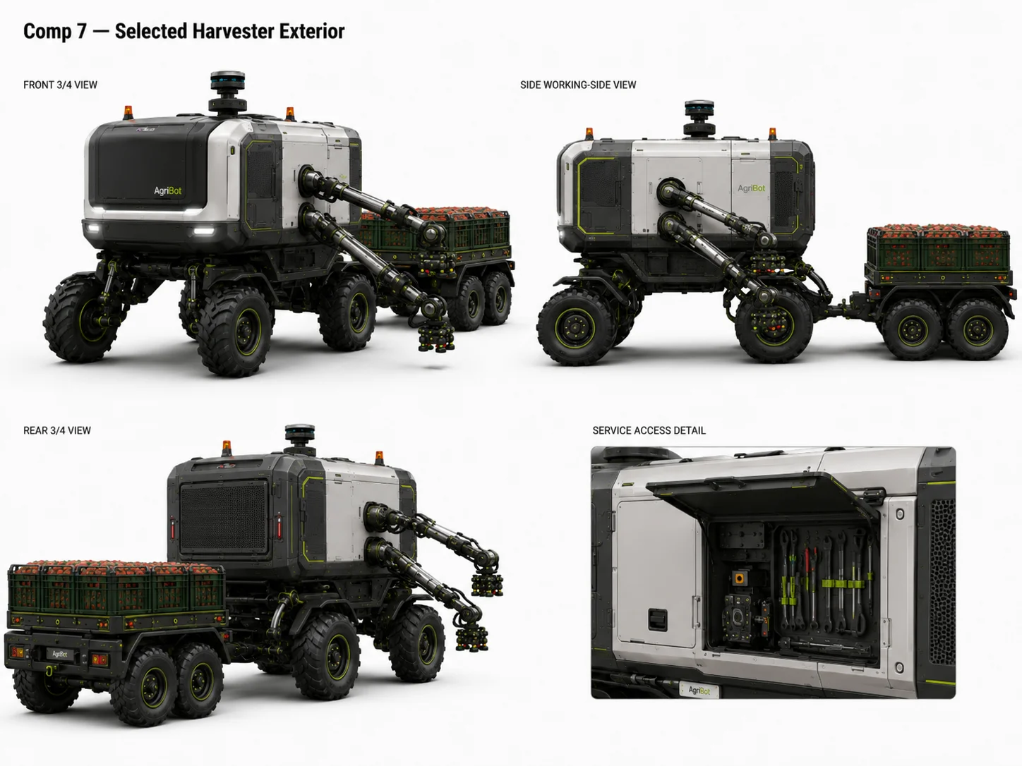 Selected Harvester exterior direction